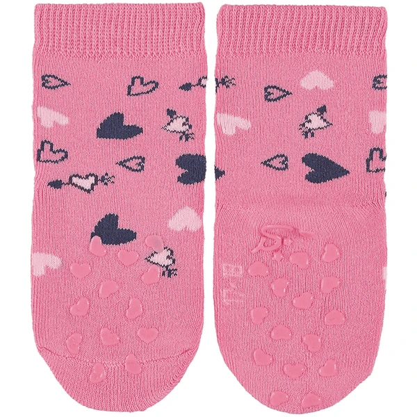 Sterntaler ABS Kruipsokken Dubbelpak Kat/hart Marine - Afbeelding 3