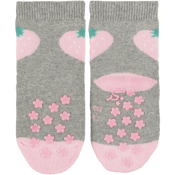 Sterntaler ABS Sokken Dubbelpak Paard/aardbei Lichtgrijs - Afbeelding 3