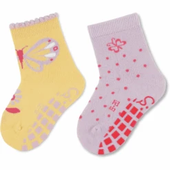 Sterntaler ABS Sokken Dubbelpak Vlinder Vanille