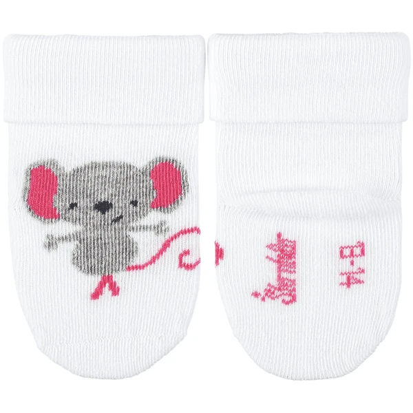 Sterntaler Baby Sokken 3-Pak Kat Wit - Afbeelding 4