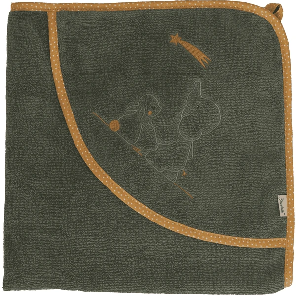 Sterntaler Badhanddoek 100 X 100 Cm Eddy Donkergroen - Afbeelding 5