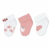 Sterntaler First Baby Socks 3-Pack Flowers White