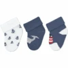 Sterntaler First Baby Socks 3-Pack Maritime White