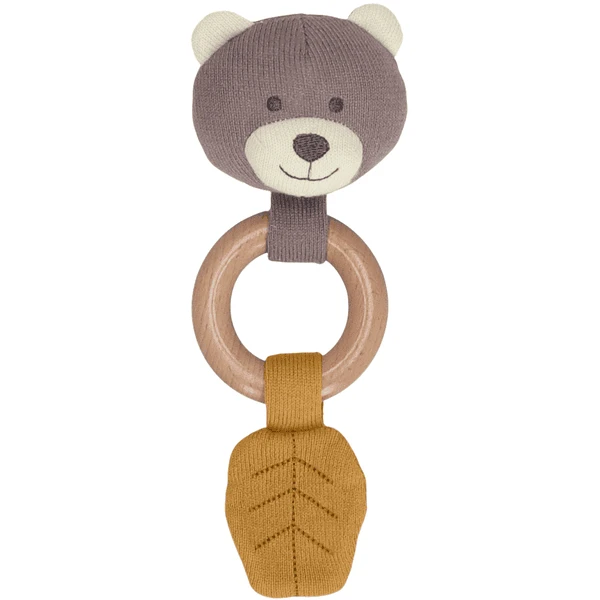 Sterntaler GOTS Gebreide Speelfiguurbeer Met Grijpring