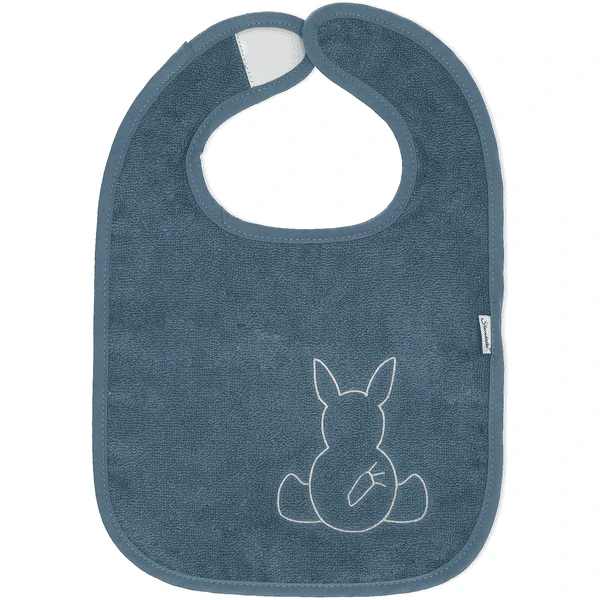 Sterntaler GOTS Klittenband Slabbetje Dubbelpak Emmi Grijs-blauw - Afbeelding 5