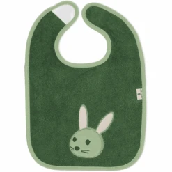 Sterntaler GOTS Klittenband Slabbetje Kinni Donkergroen