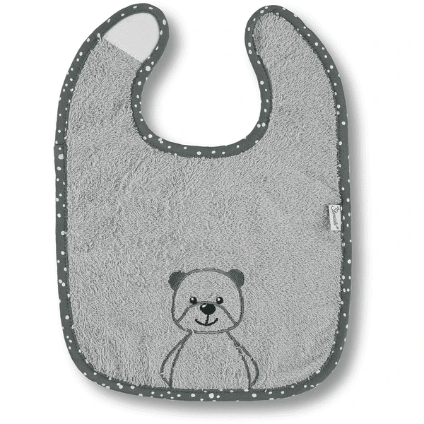 Sterntaler Klittenband Slabbetje Baylee Grijs - Afbeelding 3