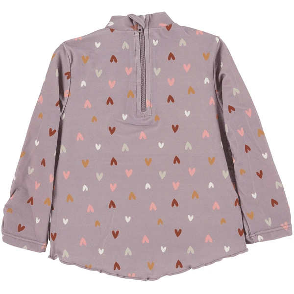 Sterntaler Lange Mouw Zwemshirt Hartje Paars - Afbeelding 3