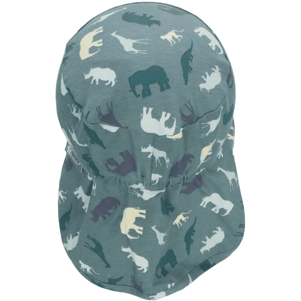 Sterntaler Peaked Cap Met Nekbescherming Safari Donkergroen - Afbeelding 3