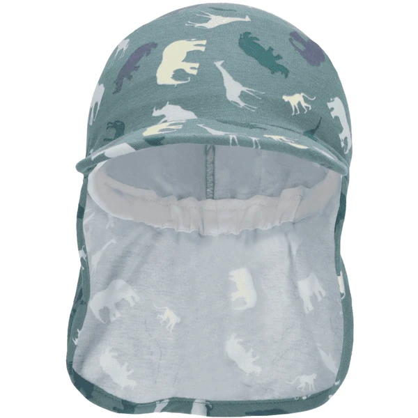 Sterntaler Peaked Cap Met Nekbescherming Safari Donkergroen - Afbeelding 4