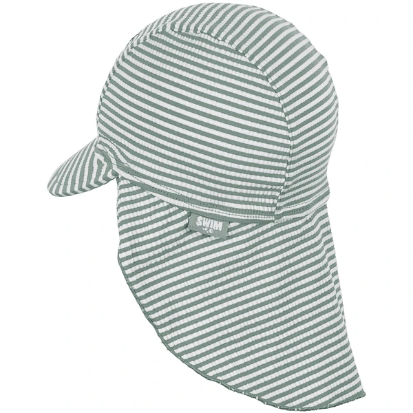 Sterntaler Peaked Cap Met Nekbescherming Shark Donkergroen - Afbeelding 2
