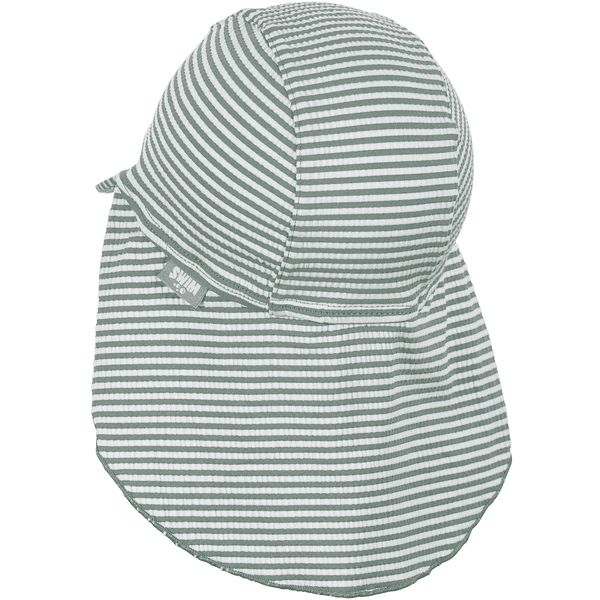 Sterntaler Peaked Cap Met Nekbescherming Shark Donkergroen - Afbeelding 3