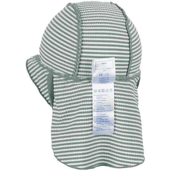 Sterntaler Peaked Cap Met Nekbescherming Shark Donkergroen - Afbeelding 4