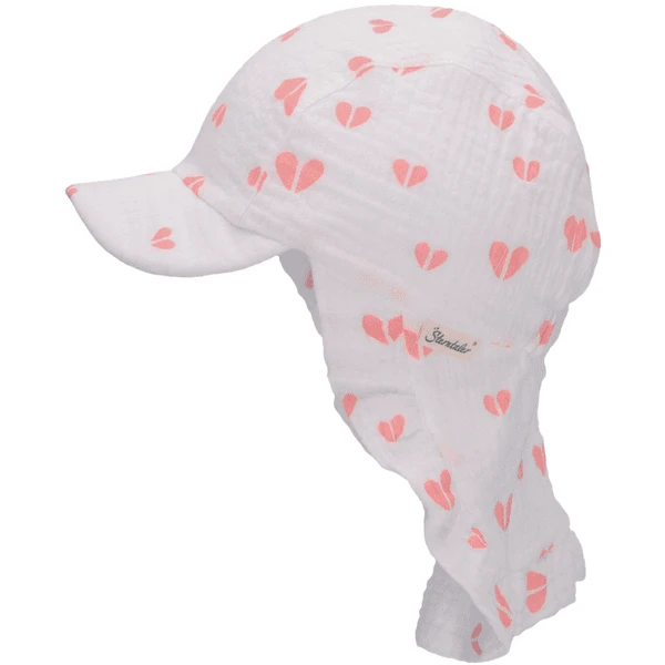 Sterntaler Peaked Cap Neck Guard Harten Ecru - Afbeelding 2