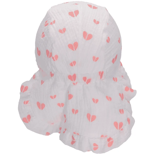 Sterntaler Peaked Cap Neck Guard Harten Ecru - Afbeelding 3