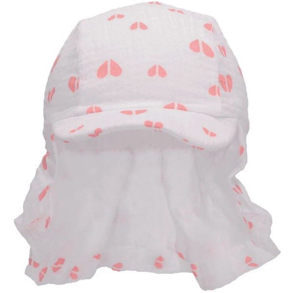 Sterntaler Peaked Cap Neck Guard Harten Ecru - Afbeelding 4