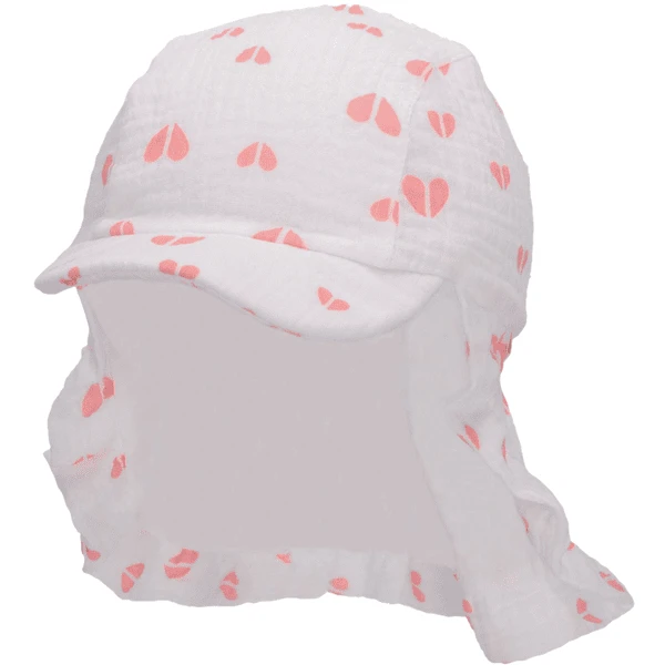 Sterntaler Peaked Cap Neck Guard Harten Ecru - Afbeelding 5