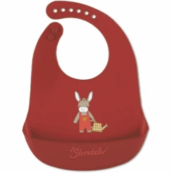 Sterntaler Siliconen Slabbetje Emmily Donkerrood