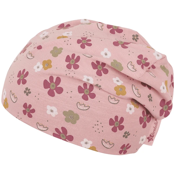 Sterntaler Slouch Beanie Bloemen Licht Roze - Afbeelding 2
