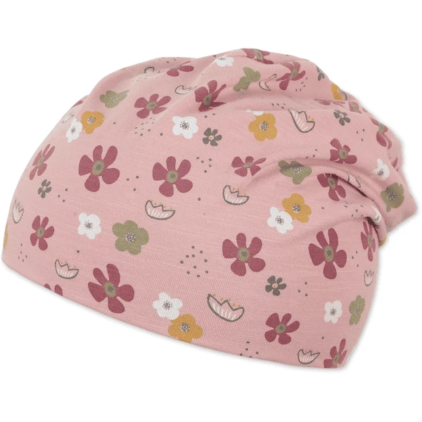 Sterntaler Slouch Beanie Bloemen Licht Roze - Afbeelding 5