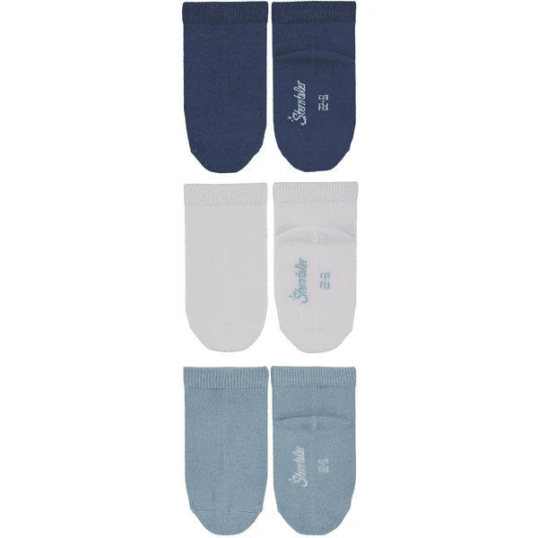 Sterntaler Sneaker Sokken 3-pack Bamboe Blauw