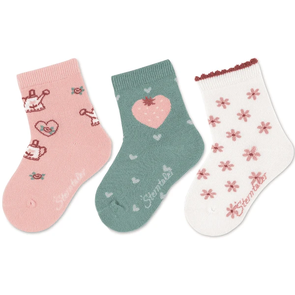 Sterntaler Sokken 3-pack Gieter Roze - Afbeelding 5