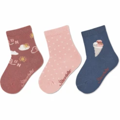 Sterntaler Sokken 3-pack Zon Roze