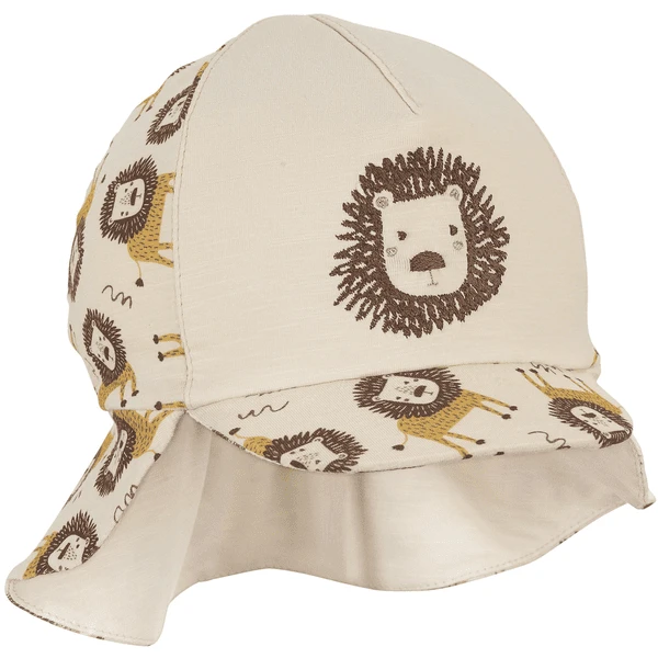 Sterntaler Spitsmuts Met Nekbeschermer Leeuw Beige - Afbeelding 4